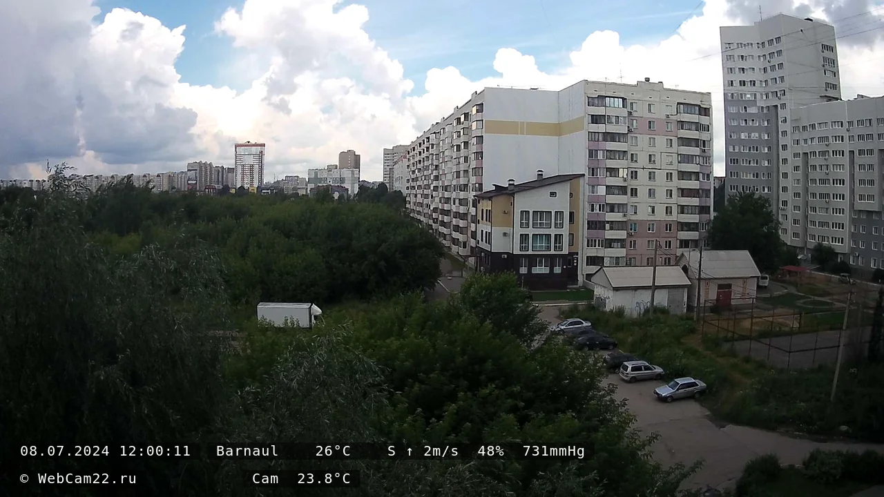 Кадр с камеры 8 июля 2024 года