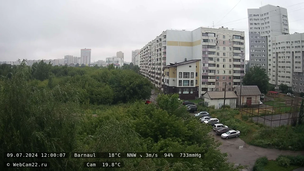 Кадр с камеры 9 июля 2024 года