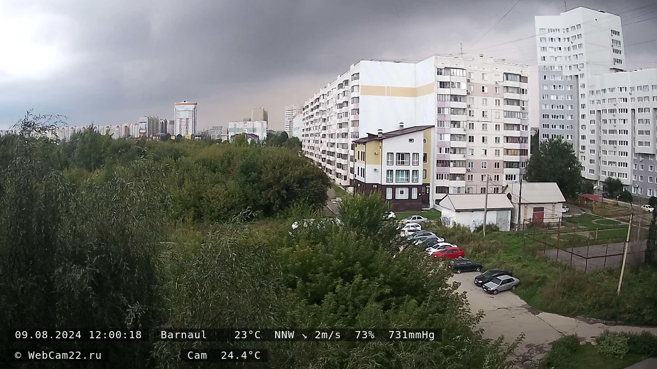 Кадр с камеры 9 августа 2024 года