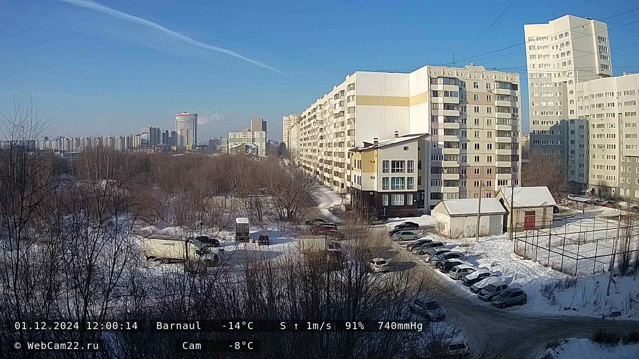 Кадр с камеры 1 декабря 2024 года