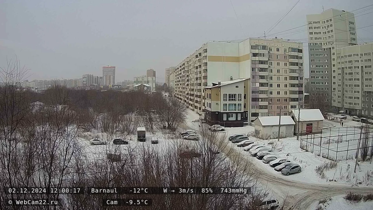 Кадр с камеры 2 декабря 2024 года