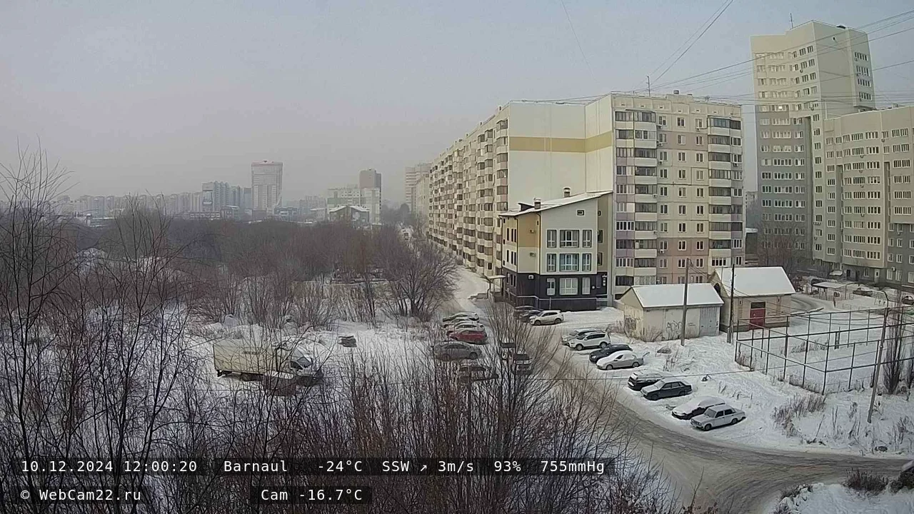 Кадр с камеры 10 декабря 2024 года