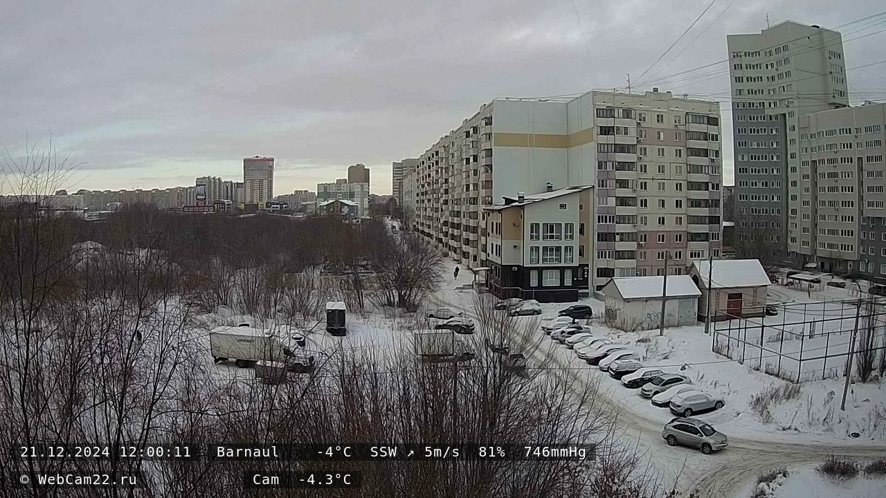 Кадр с камеры 21 декабря 2024 года