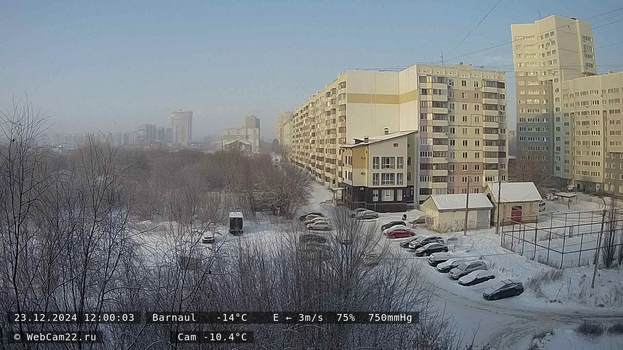 Кадр с камеры 23 декабря 2024 года