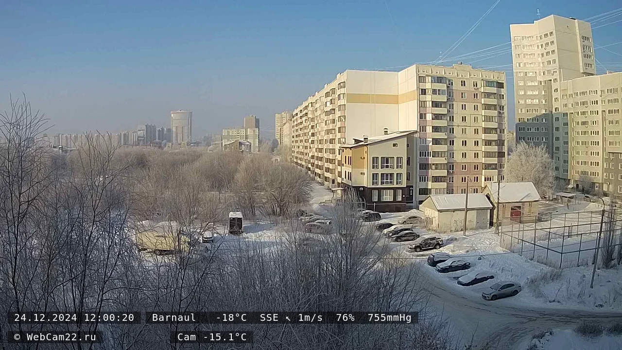 Кадр с камеры 24 декабря 2024 года