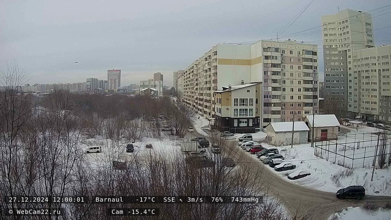 Кадр с камеры 27 декабря 2024 года