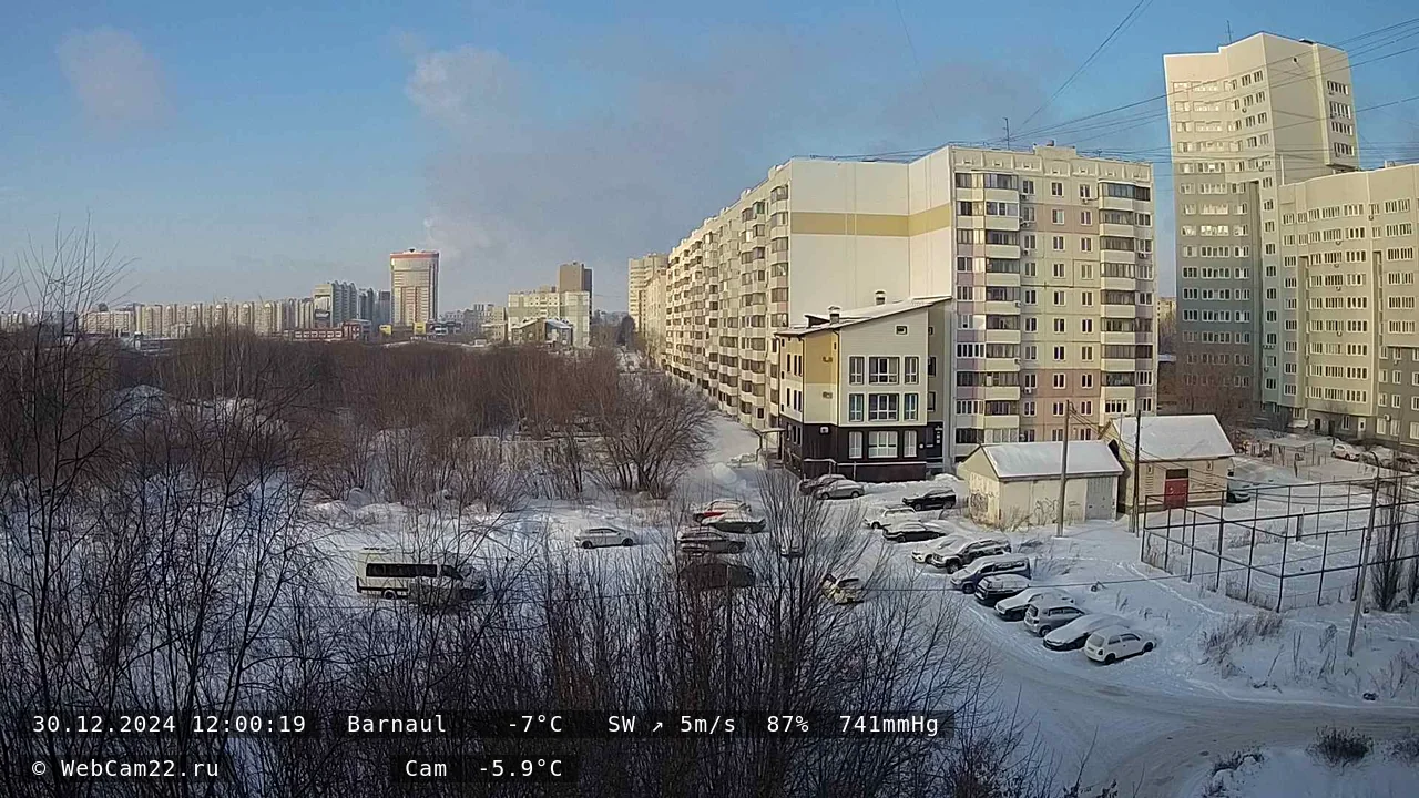 Кадр с камеры 30 декабря 2024 года