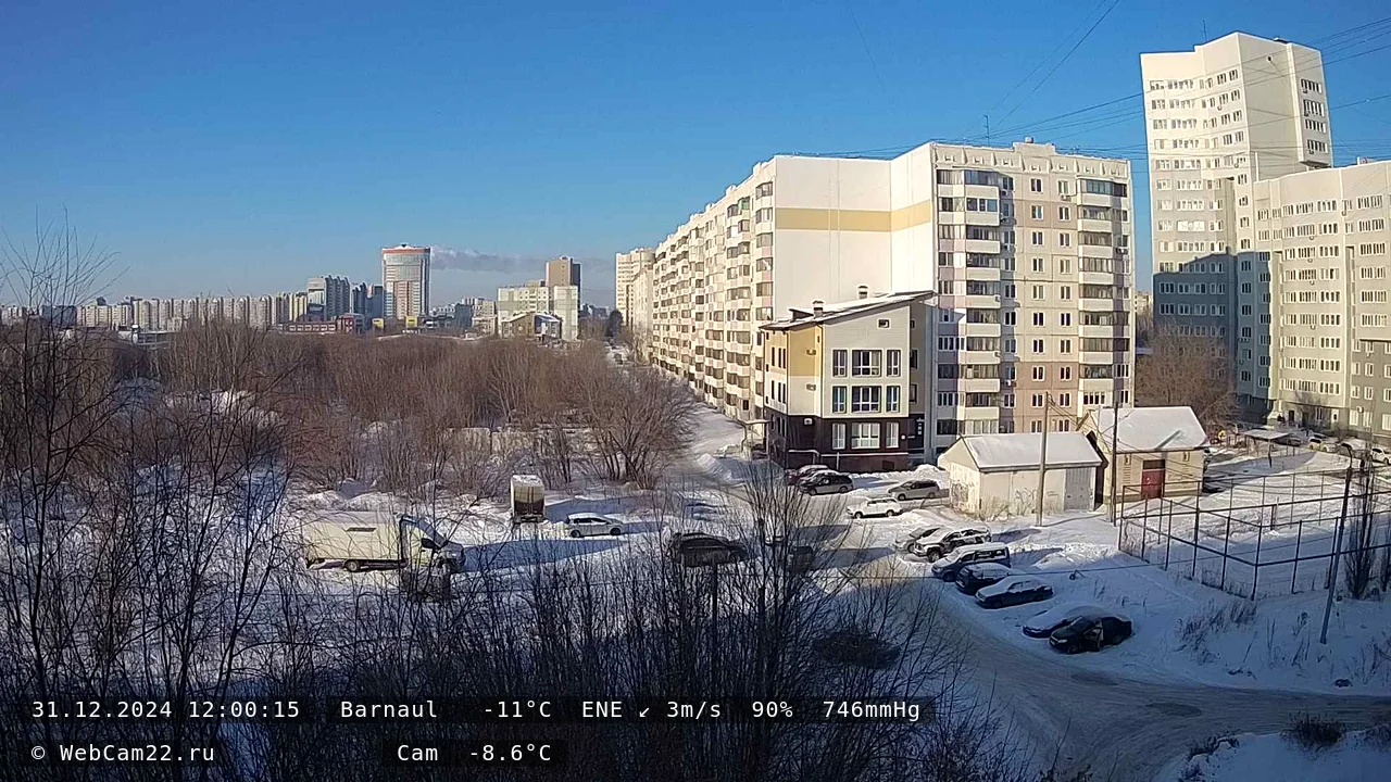 Кадр с камеры 31 декабря 2024 года