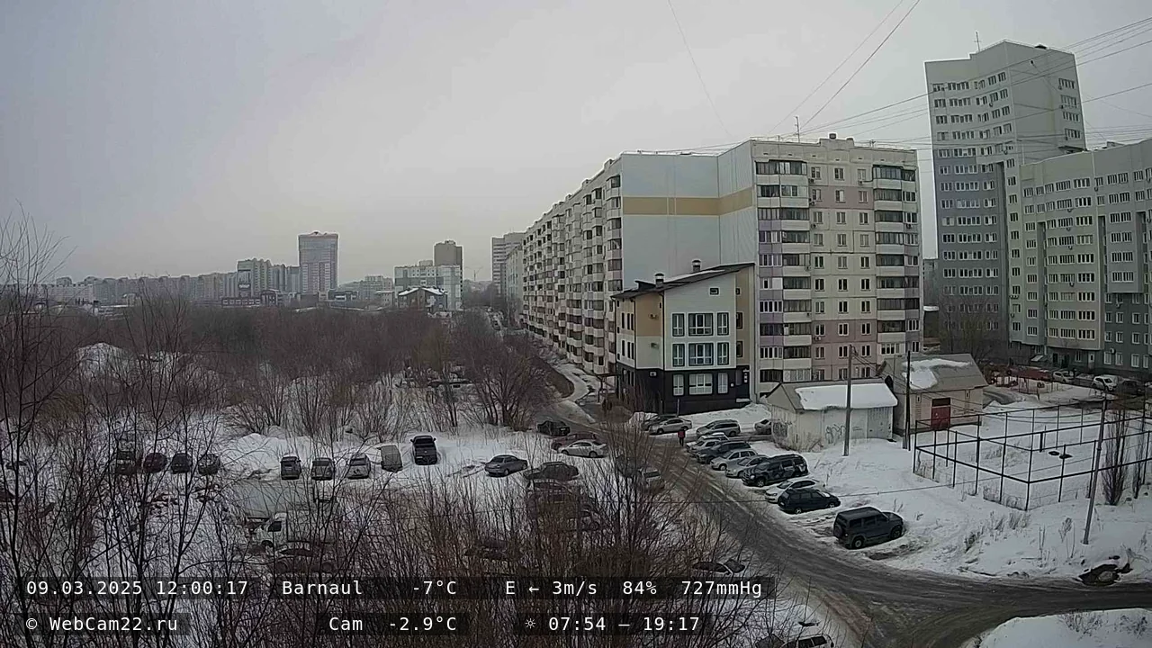 Кадр с камеры 9 марта 2025 года