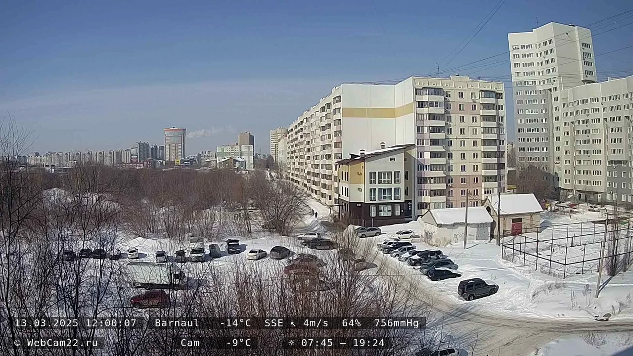 Кадр с камеры 13 марта 2025 года