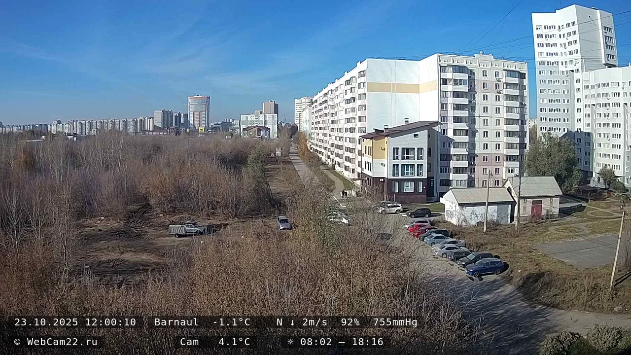 Кадр с камеры 23 октября 2025 года