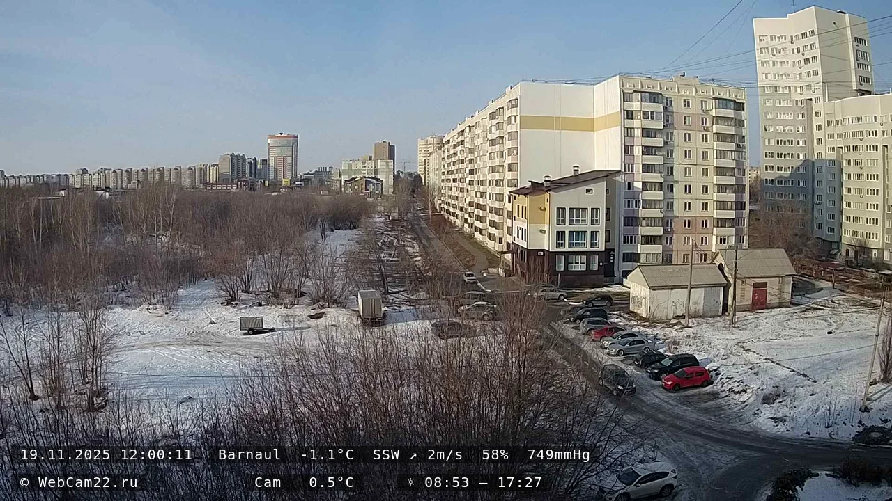 Кадр с камеры 19 ноября 2025 года
