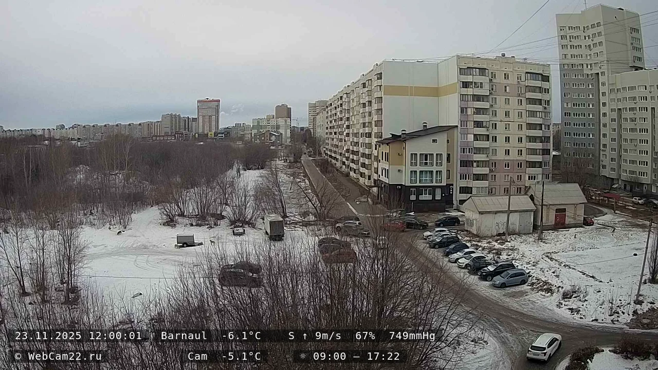 Кадр с камеры 23 ноября 2025 года