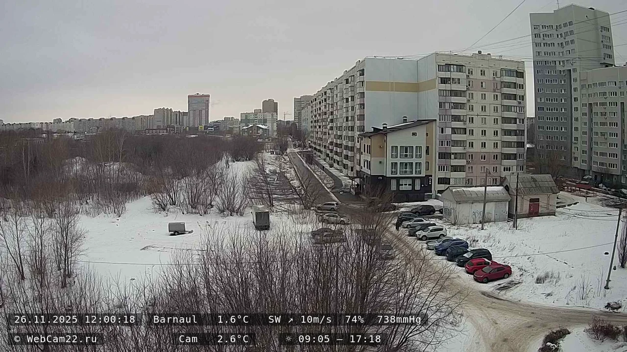 Кадр с камеры 26 ноября 2025 года