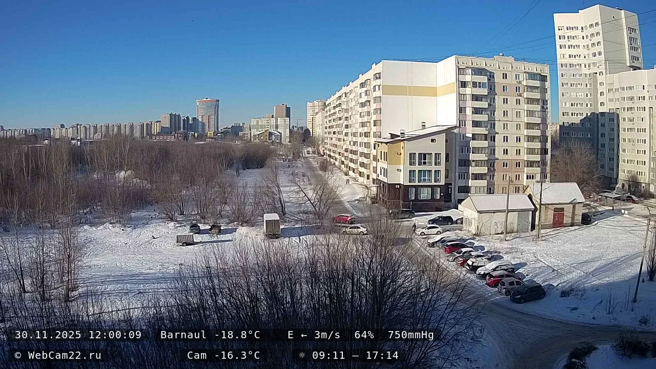 Кадр с камеры 30 ноября 2025 года