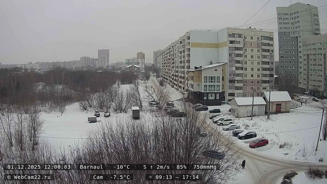 Кадр с камеры 1 декабря 2025 года