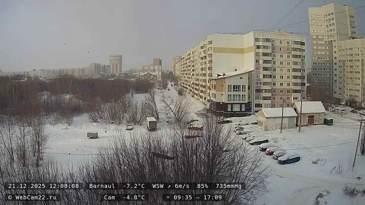 Кадр с камеры 21 декабря 2025 года