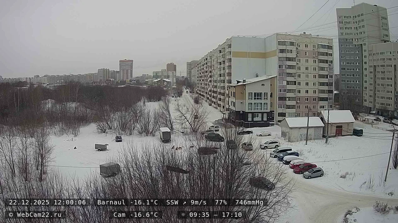 Кадр с камеры 22 декабря 2025 года