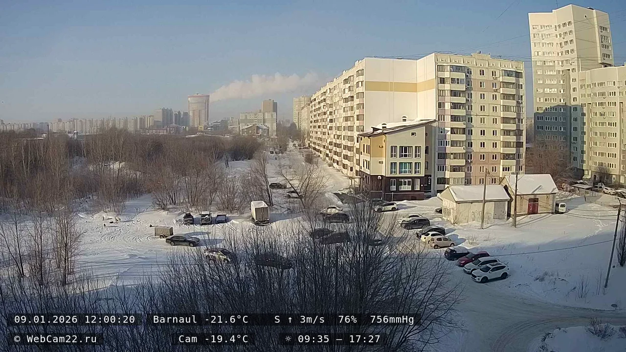 Кадр с камеры 9 января 2026 года