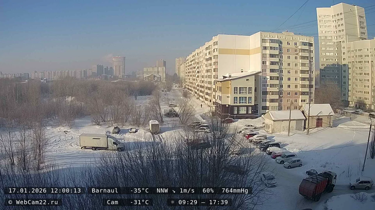 Кадр с камеры 17 января 2026 года