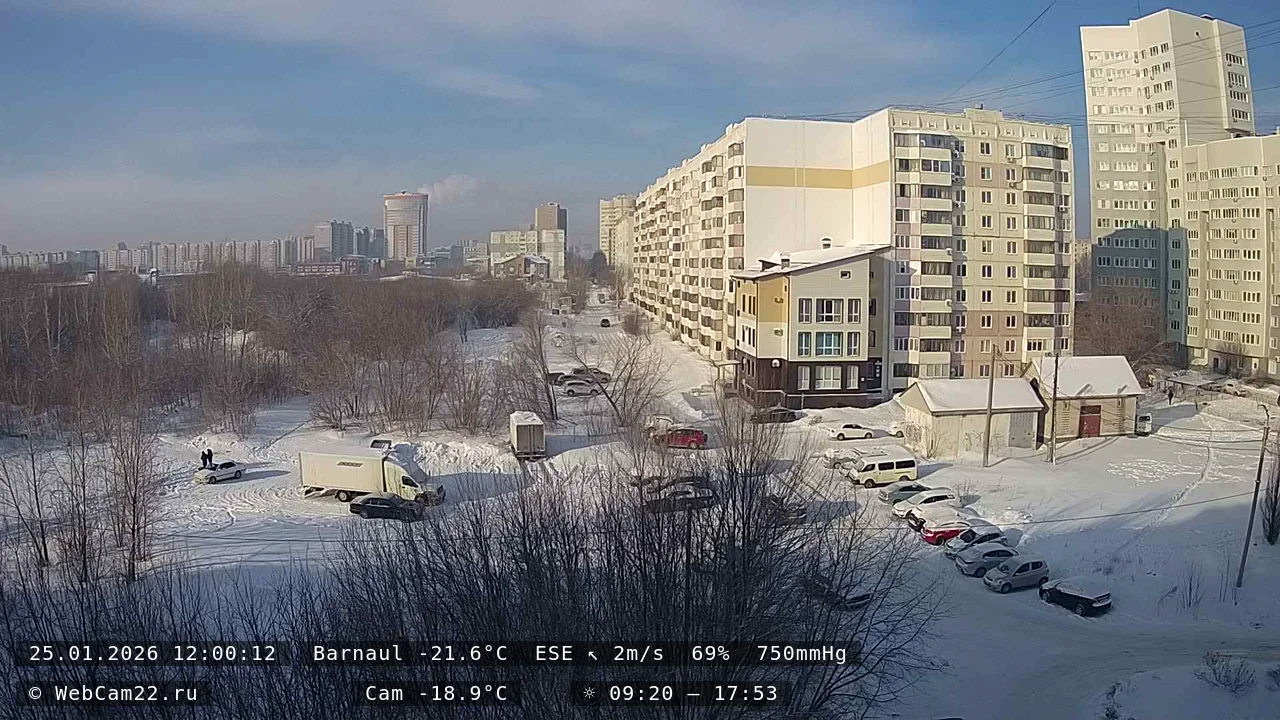 Кадр с камеры 25 января 2026 года