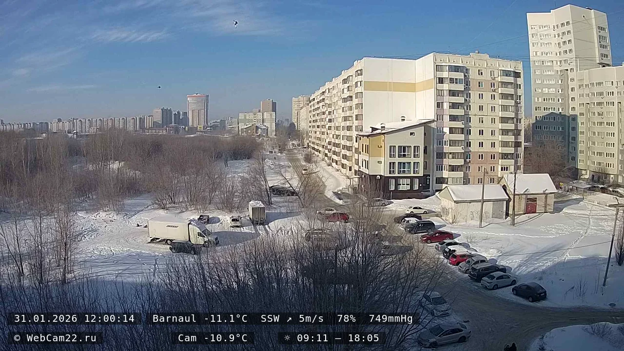 Кадр с камеры 31 января 2026 года
