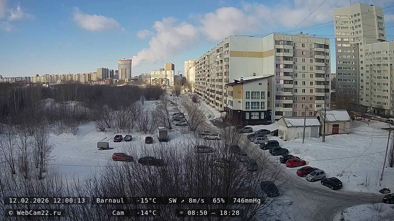 Кадр с камеры 12 февраля 2026 года