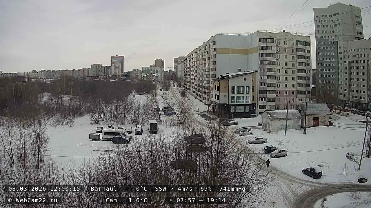 Кадр с камеры 8 марта 2026 года