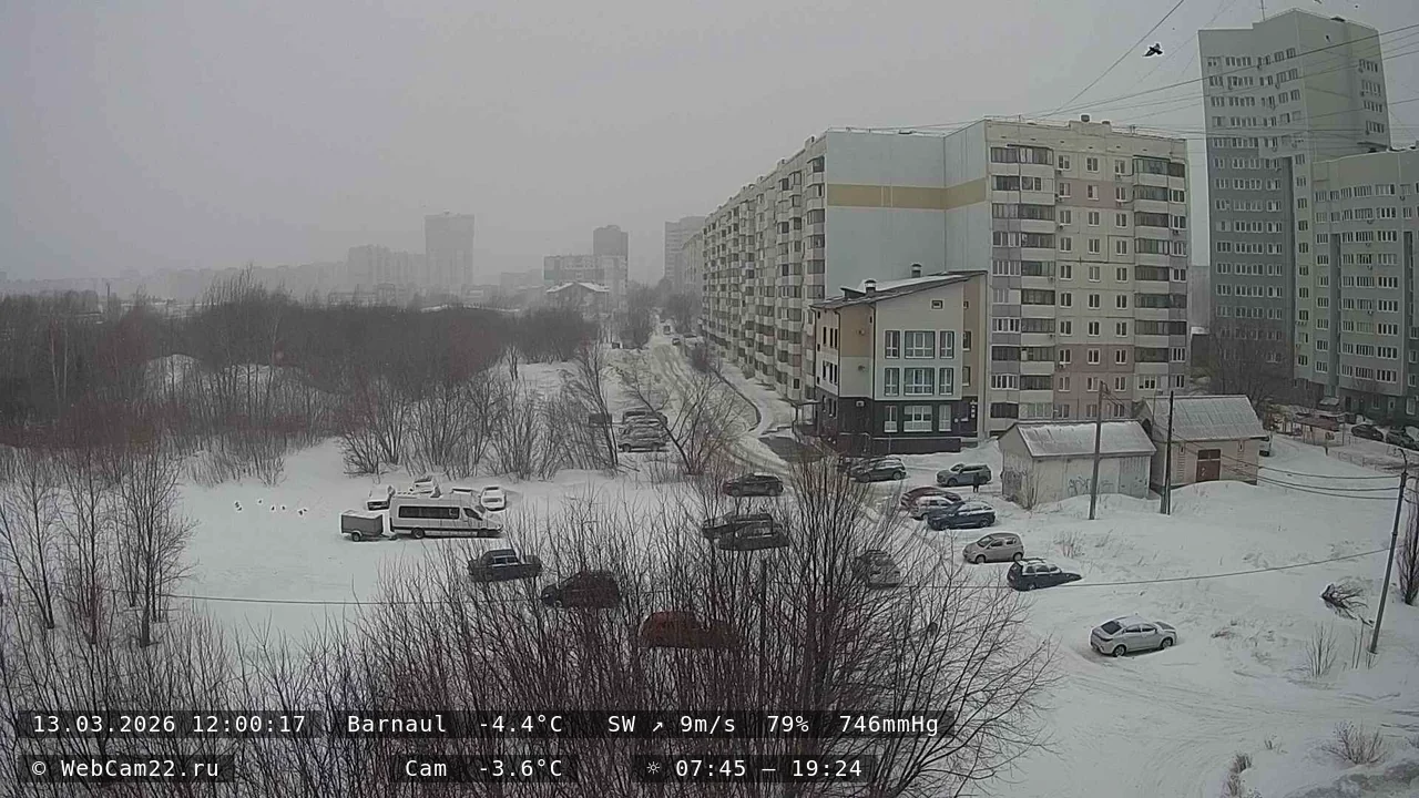 Кадр с камеры 13 марта 2026 года