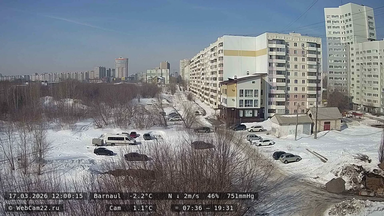 Кадр с камеры 17 марта 2026 года