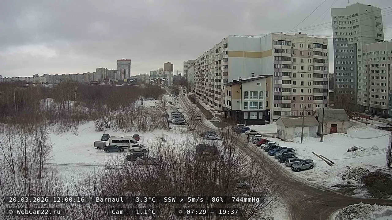 Кадр с камеры 20 марта 2026 года