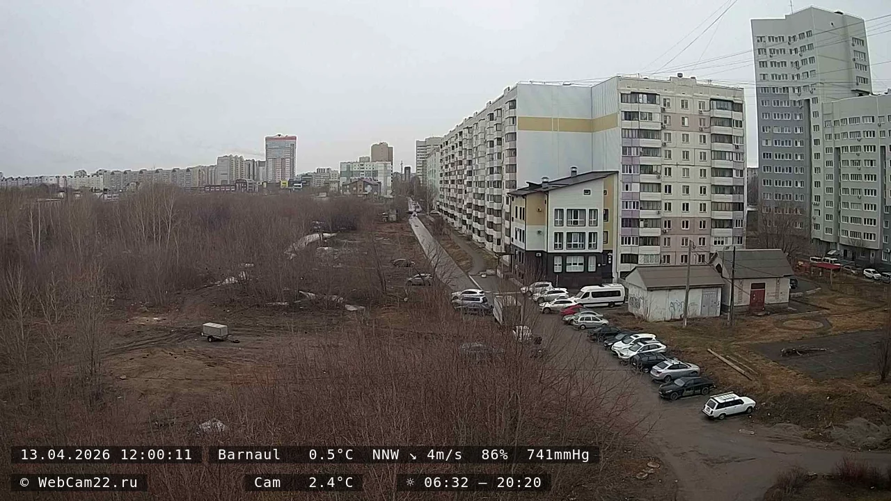 Кадр с камеры 13 апреля 2026 года