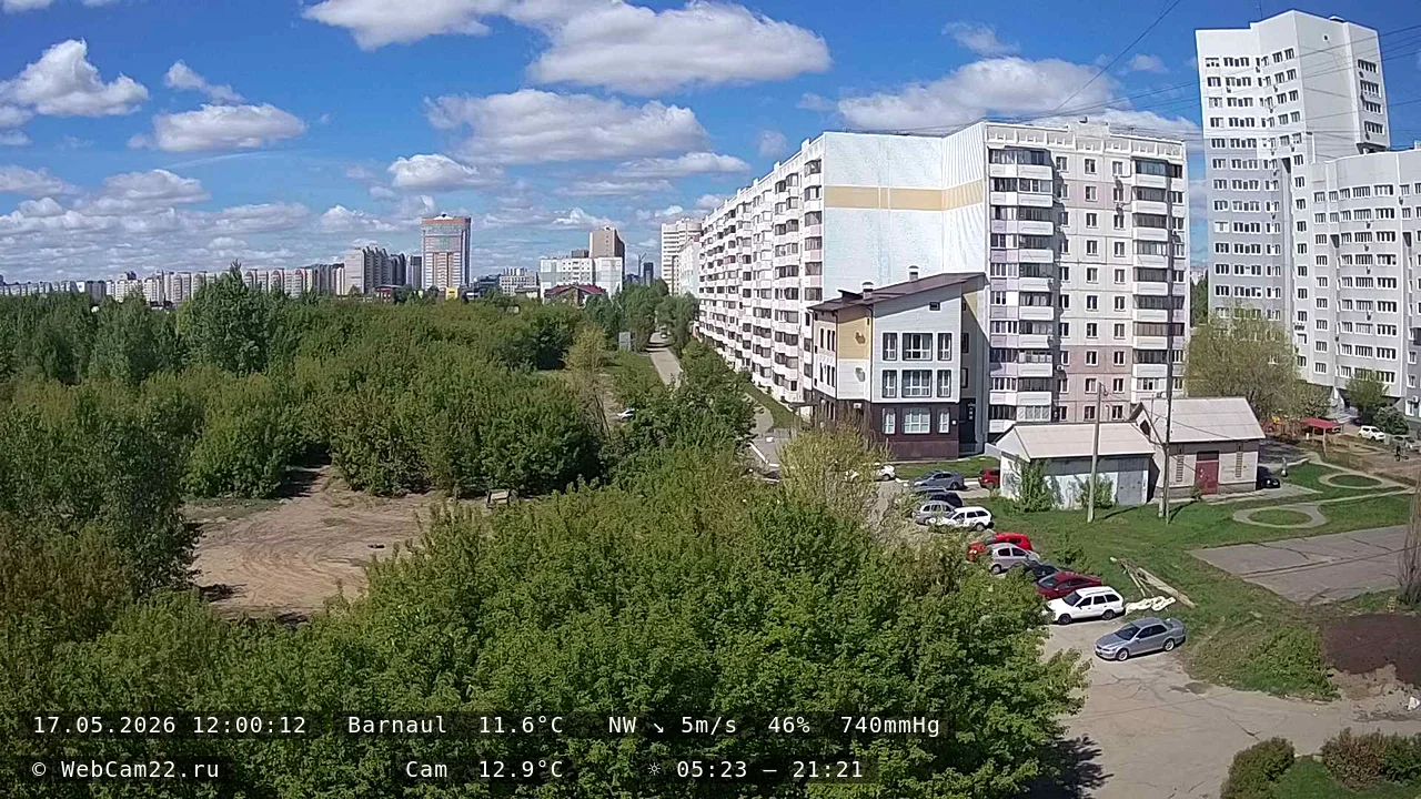 Кадр с камеры 17 мая 2026 года
