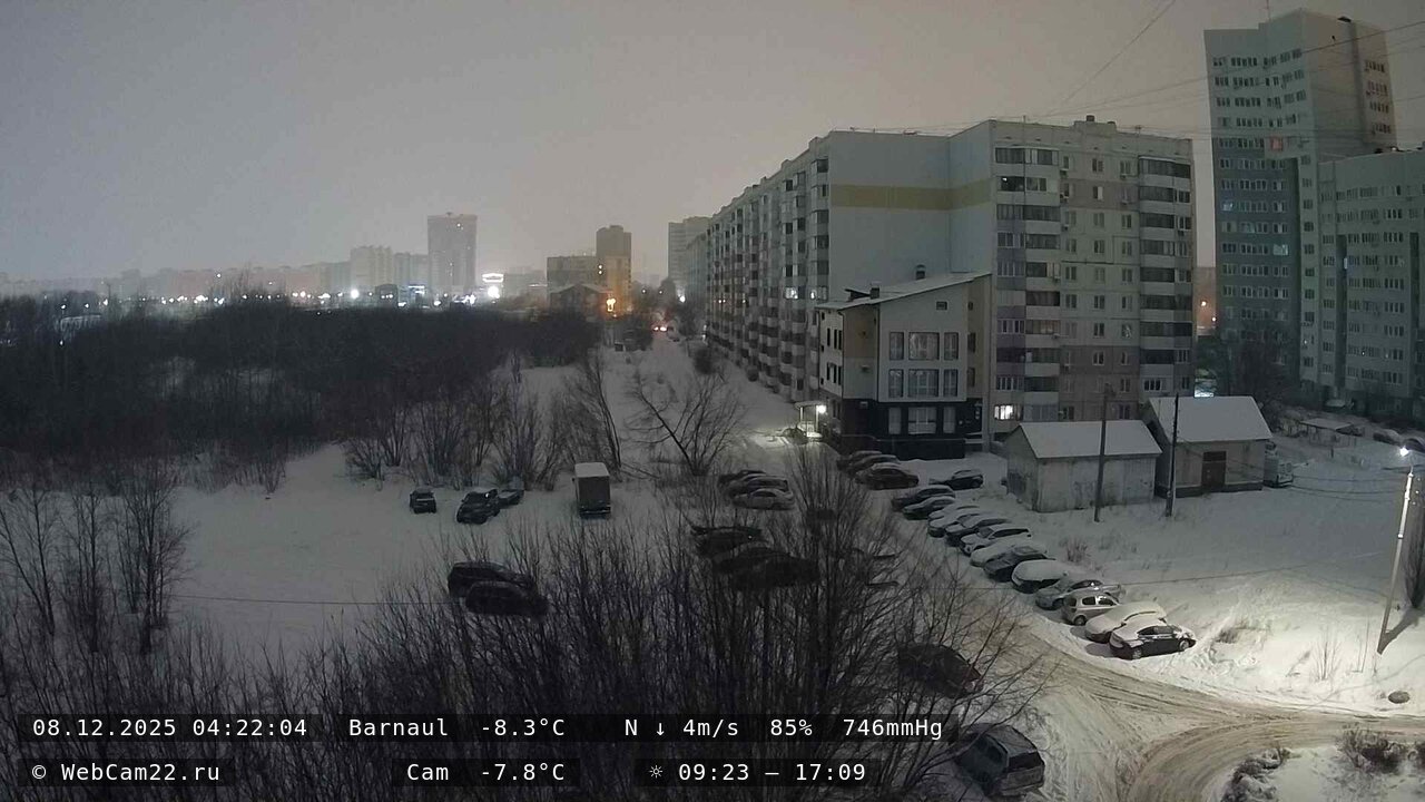 Кадр с камеры 10 ноября 2025 года