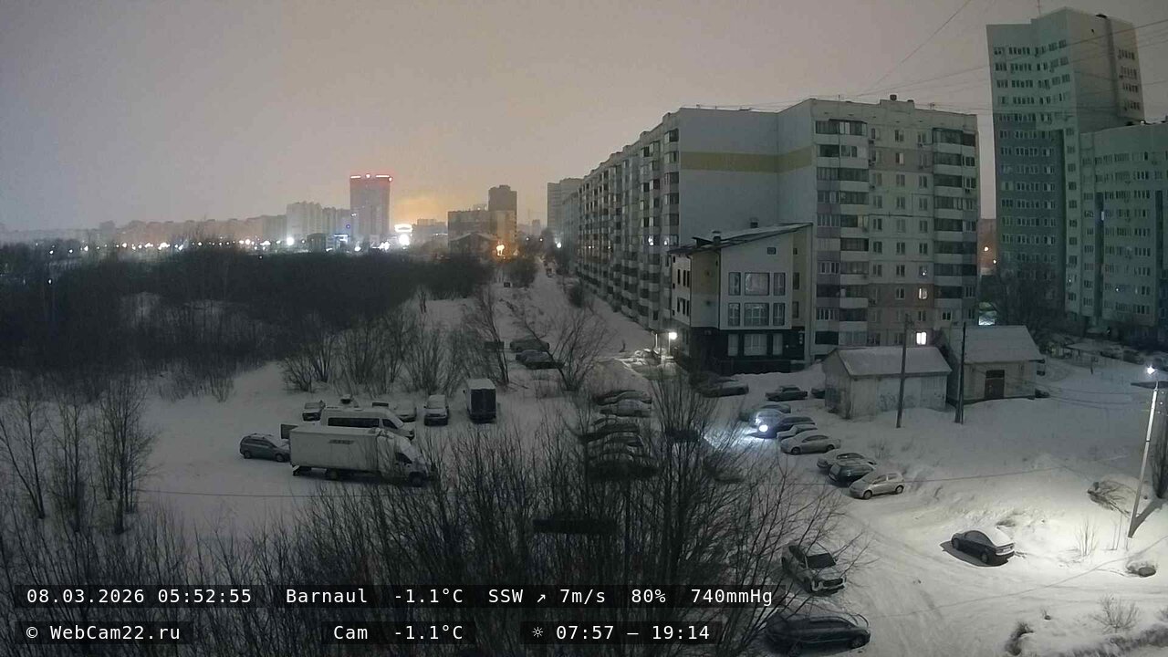 Кадр с камеры 8 марта 2026 года